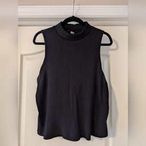 Old Navy Black Ribbed Tank Top